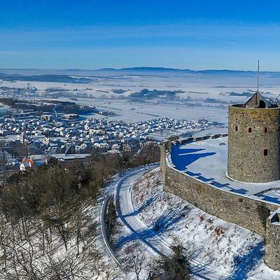 Schloßberg im Schnee