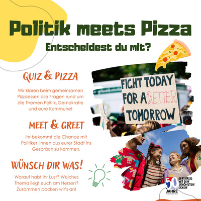 Foto zur Pressmeldung "Politik meets Pizza"